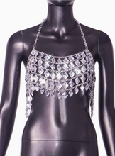 Load image into Gallery viewer, Fashion Bae Rhinestone Chainlink Halter