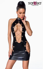 Load image into Gallery viewer, Saresia Wetlook Mini Dress