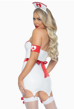 Load image into Gallery viewer, Legs Avenue Er Hottie Nurse Vinyl Costume