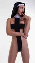 Load image into Gallery viewer, Devils Boutique Nun Bodysuit Cosplay Lingerie Sexy Halloween Nun Costume