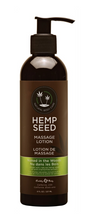 Load image into Gallery viewer, Earthly Body Hemp Seed Massage Lotion 8oz - multiple fragrances