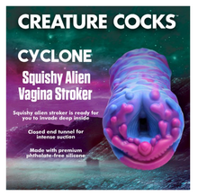 Load image into Gallery viewer, Creature Cocks Cyclone Squishy Alien Vagina Stroker