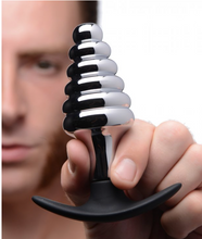 Load image into Gallery viewer, Master Series Dark Hive Metal And Silicone Anal Plug