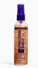 Load image into Gallery viewer, Unicorn Snot Summer Sunscreen Spray - Spf 35 Rose Gold Glitter