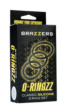 Load image into Gallery viewer, Metro Brazzers O-Ringzz 3pc Silicone Ring Set