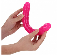 Load image into Gallery viewer, Metro Realrock 12" Double Gid Dildo - Neon Pink