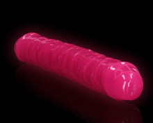 Load image into Gallery viewer, Metro Realrock 12" Double Gid Dildo - Neon Pink