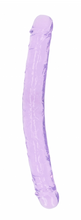 Load image into Gallery viewer, Metro Realrock 13" Double Crystal Clear Dildo - purple