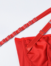 Load image into Gallery viewer, Tourtiwi Sexy Mesh Halter Lingerie Bodysuit