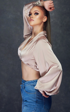 Load image into Gallery viewer, WFFS Satin Crop Top
