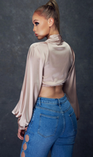 Load image into Gallery viewer, WFFS Satin Crop Top