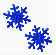 Load image into Gallery viewer, Neva Nude Fairy Dust Glitter Snowflake Nipple Cover Pasties