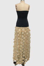 Load image into Gallery viewer, ECHO Strapless Sheer Polka Dot Evening Dress
