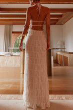 Load image into Gallery viewer, ECHO Textured Halter Midi Dress
