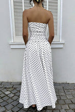 Load image into Gallery viewer, ECHO Strapless Polka Dot Casual Maxi Dress
