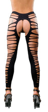 Load image into Gallery viewer, Beverly Hills Naughty Girl Erotic Sexy Leggings - Black - O/S
