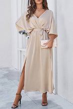 Load image into Gallery viewer, ECHO V-Neck Tie-Waist Casual Dress
