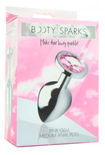 Load image into Gallery viewer, Booty Sparks Pink Gem Anal Plug - Medium
