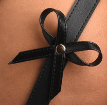 Load image into Gallery viewer, Strict Black Bondage Harness w Bows LX/2XL
