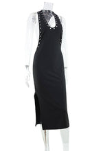 Load image into Gallery viewer, ECHO Studded Sleeveless Midi Dress
