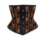 Orange & Black Skull Waist Cincher
