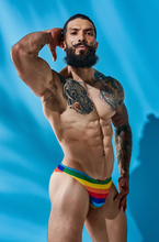 Load image into Gallery viewer, Low Brief Bikini Men Underwear - Rainbow
