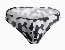 Load image into Gallery viewer, Low Brief Bikini Men Underwear - Camo Black &amp; White
