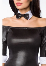 Load image into Gallery viewer, Saresia Minidress with Bow Tie - Black/White
