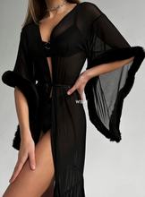 Load image into Gallery viewer, Wiln Burlesque Soft Mesh |Wiln Sexy Dress| Gift For Her Faux Fur
