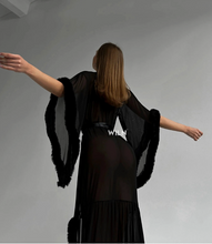 Load image into Gallery viewer, Wiln Burlesque Soft Mesh |Wiln Sexy Dress| Gift For Her Faux Fur
