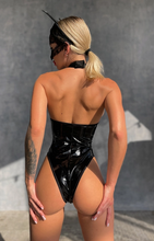Load image into Gallery viewer, Devils Boutique Latex Black Bodysuit Pvc Bodycon Body Cat Latex Sexy Look
