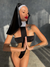 Load image into Gallery viewer, Devils Boutique Nun Bodysuit Cosplay Lingerie Sexy Halloween Nun Costume
