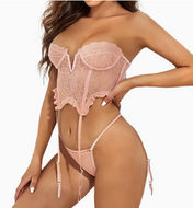 We Vibe Pink Lovely Christmas Set Sexy Lace Lingerie