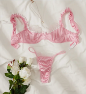 We Vibe Pink Sexy Lace Lingerie Set