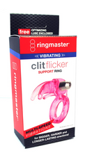 Load image into Gallery viewer, RingMaster Vibrating Clit Flicker Support Ring
