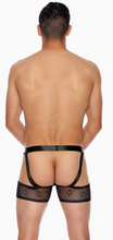 Load image into Gallery viewer, Popsi Men's Black Mesh Open Back Brief's
