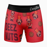 Crazy Dog Deez Nuts Christmas Boxers Funny Mens Boxer Briefs