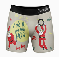 Crazy Dog I Do It For the Hos Funny Boxers Christmas Gift Underwear