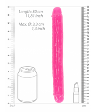 Load image into Gallery viewer, Metro Realrock 12" Double Gid Dildo - Neon Pink

