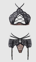 Load image into Gallery viewer, DSHOD Felicia Leopard Mesh Lace Set
