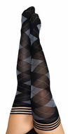 Kixies Kimmie - Black Argyle