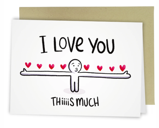 I Love You This Much | Funny Valentine's Day Card