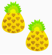 Neva Nude Pina Colada Glitter Pineapple Nipple Cover Pasties