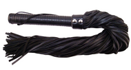 Holiday Rouge Group Long Leather Flogger-Black