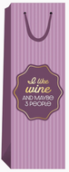 Funny Gift Bags - I Like Wine and Maybe 3 People