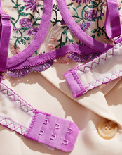 Load image into Gallery viewer, FTIY Sexy Floral Embroidery Perspective Mesh Lingerie Set
