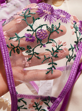 Load image into Gallery viewer, FTIY Sexy Floral Embroidery Perspective Mesh Lingerie Set
