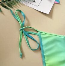 Load image into Gallery viewer, FTIY Women Sexy Gradient Strap Bikini Swimwear
