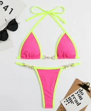 Load image into Gallery viewer, FTIY Sexy Contrast Bikini - ROSE only
