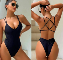 Load image into Gallery viewer, Sexy Hollow Backless One Piece Swimsuit - RED ONLY
